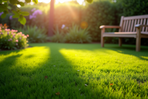 Herbe courte et verte : conseils pour l’obtenir facilement et naturellement